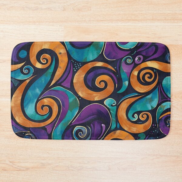 Item preview, New Zealand Māori Paua Pattern Koru Design 252 designed and sold by GrinGalore.
