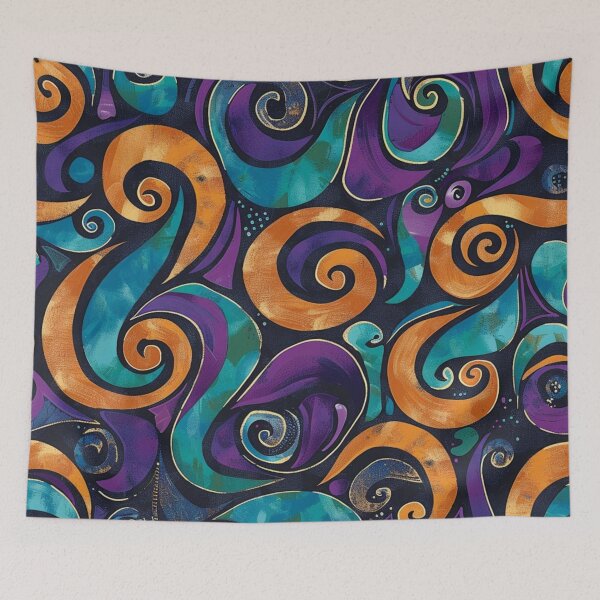 Item preview, New Zealand Māori Paua Pattern Koru Design 252 designed and sold by GrinGalore.