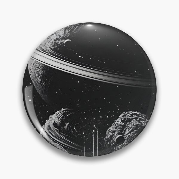 Item preview, planets and space in black and white designed and sold by AhmedAlbb.