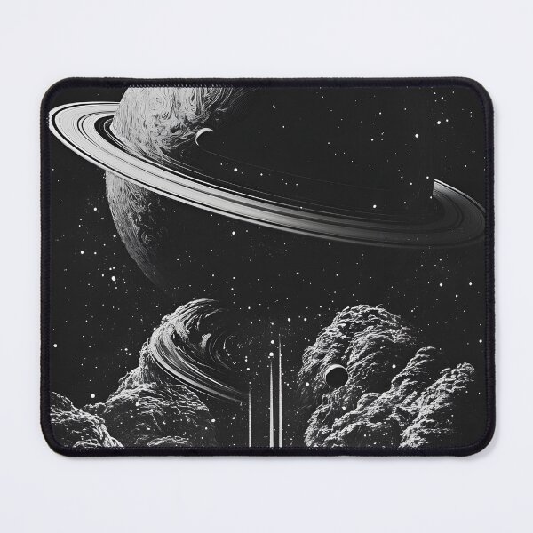Item preview, planets and space in black and white designed and sold by AhmedAlbb.