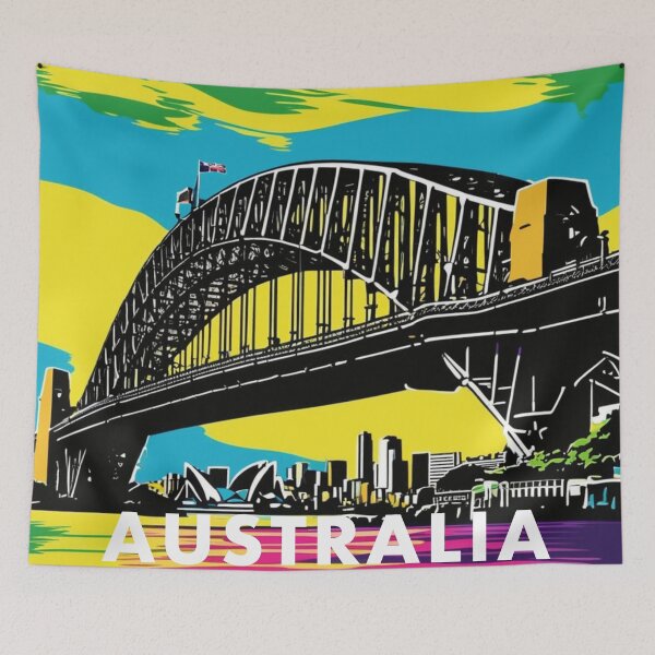 Item preview, Australia Souvenir Sydney Harbour Bridge Pop Art designed and sold by GhumGham.