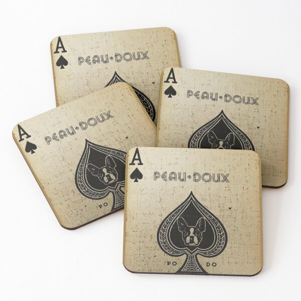 Item preview, Bouledogue Ace of Spades - Peau Doux card designed and sold by navigatefate.