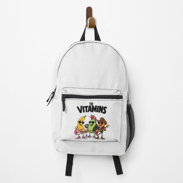 Item preview, Whimsical Cartoon Fruit Band "The Vitamins" Rock Music Design designed and sold by UrbanPopDesigns.