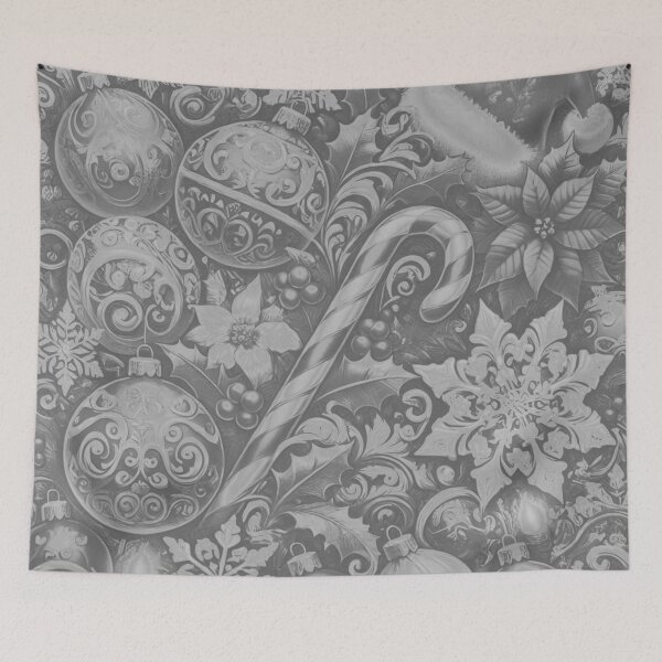 Item preview, Shimmering Silver Holiday Pattern Design designed and sold by GrizzlyCollective.