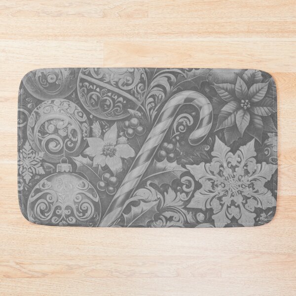 Item preview, Shimmering Silver Holiday Pattern Design designed and sold by GrizzlyCollective.