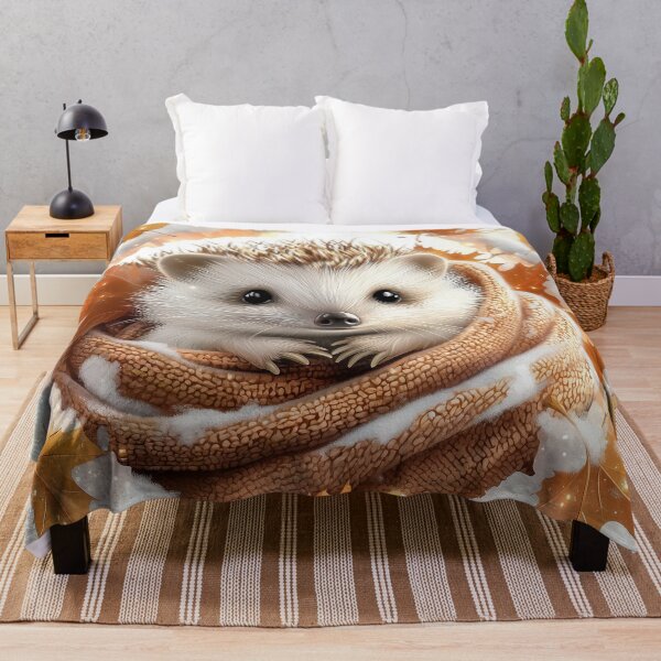 Item preview, Hedgehog in a Knitted Blanket designed and sold by silp159.