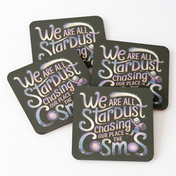 Item preview, We Are All Stardust - Cosmic Inspirational Typography Design designed and sold by pnidesign.