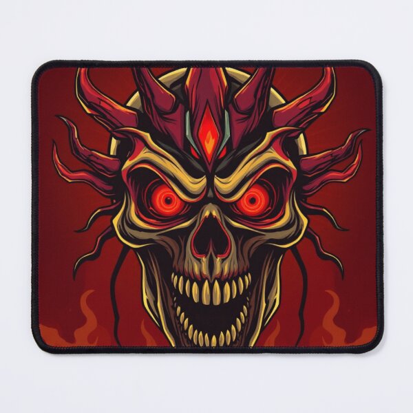 Item preview, Infernal Red Skull Demon Art designed and sold by hallwell.