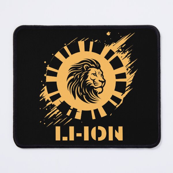 Item preview, Lion Head Yellow Paint Splash Li-ION designed and sold by ToxiCool.