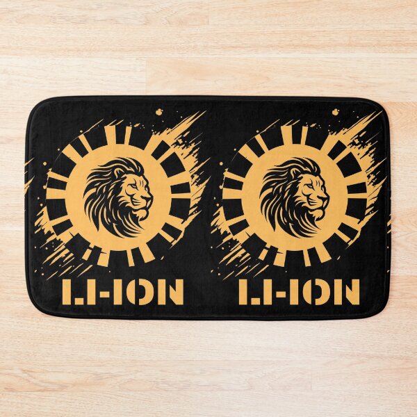 Item preview, Lion Head Yellow Paint Splash Li-ION designed and sold by ToxiCool.