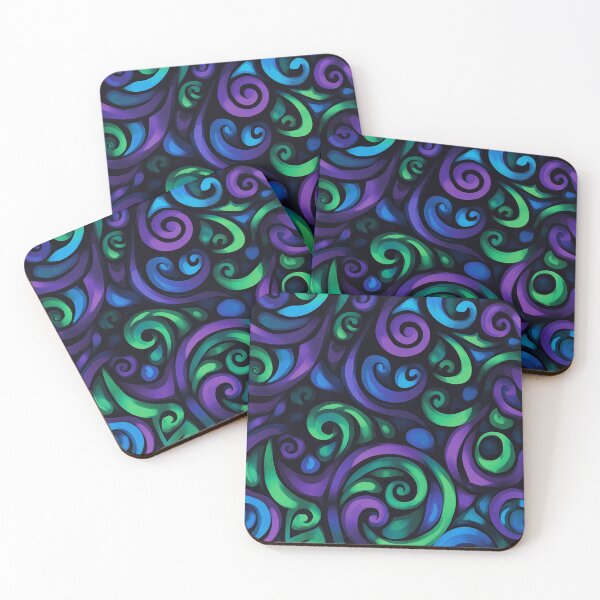 Item preview, New Zealand Māori Paua Pattern Koru Design 253 designed and sold by GrinGalore.