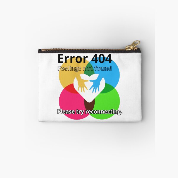 Item preview, Error 404 Feelings Not Found A Heart Surrounded by Hands in a Sea of Broken Circles designed and sold by SplashTastic.