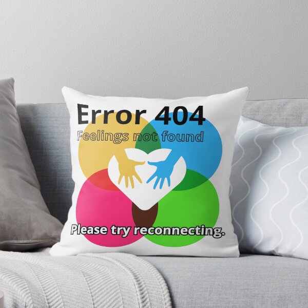 Item preview, Error 404 Feelings Not Found A Heart Surrounded by Hands in a Sea of Broken Circles designed and sold by SplashTastic.