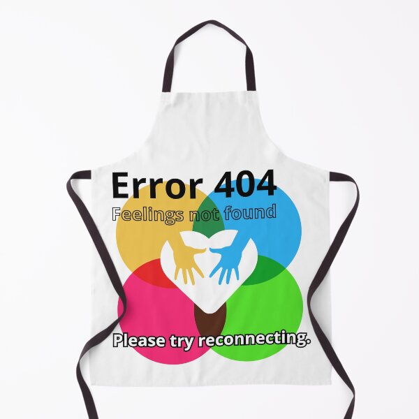 Item preview, Error 404 Feelings Not Found A Heart Surrounded by Hands in a Sea of Broken Circles designed and sold by SplashTastic.