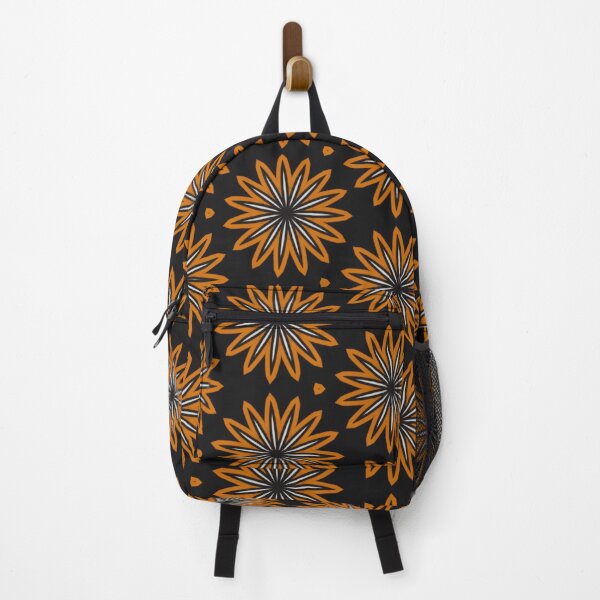 Item preview, Vibrant Orange Floral Pattern designed and sold by mobiza1000.