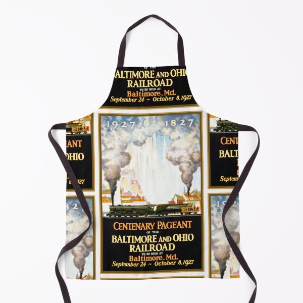 Item preview, Vintage Travel: Baltimore to Ohio Railroad Art Deco Poster designed and sold by Styled Vintage.