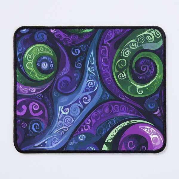 Item preview, New Zealand Māori Paua Pattern Koru Design 254 designed and sold by GrinGalore.