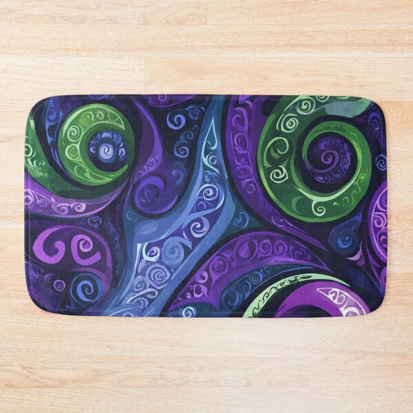 Item preview, New Zealand Māori Paua Pattern Koru Design 254 designed and sold by GrinGalore.