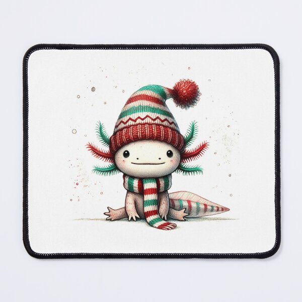 Item preview, Axolotl Christmas Elf designed and sold by Audrey Janvier | AJD.