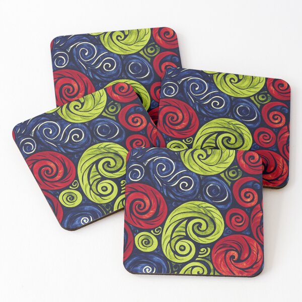Item preview, New Zealand Māori Paua Pattern Koru Design 255 designed and sold by GrinGalore.