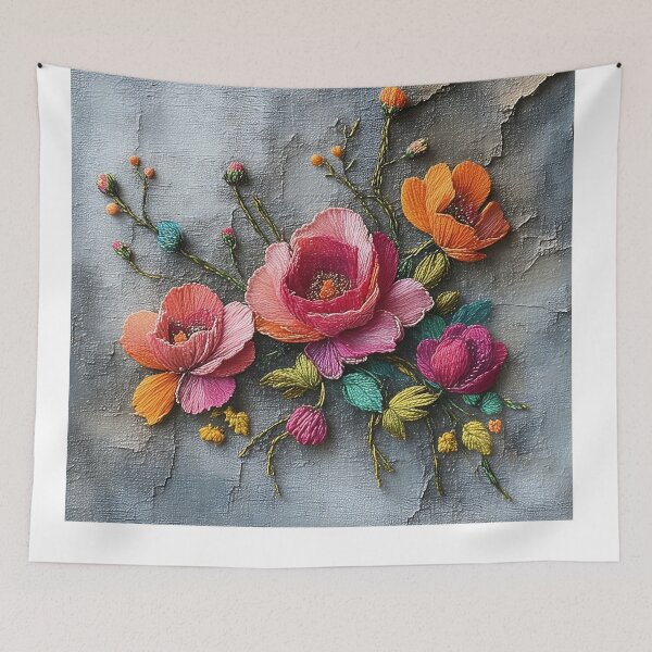 Item preview, Stitched Urban Bloom designed and sold by PanoramaPrints.