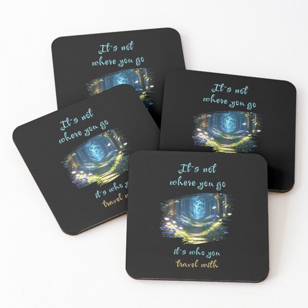 Item preview, It's not where you go, it's who you travel with - clever saying designed and sold by Pflugart.
