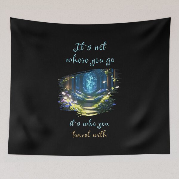 Item preview, It's not where you go, it's who you travel with - clever saying designed and sold by Pflugart.