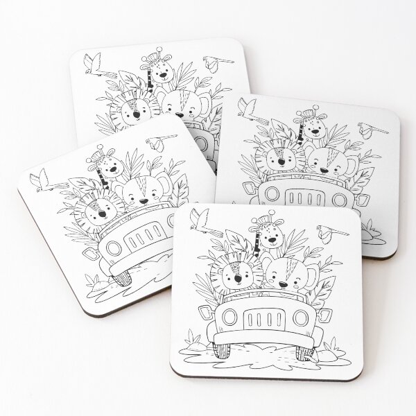 Item preview, Jungle Safari - Coloring Book Clothes!  designed and sold by ColoringCove.