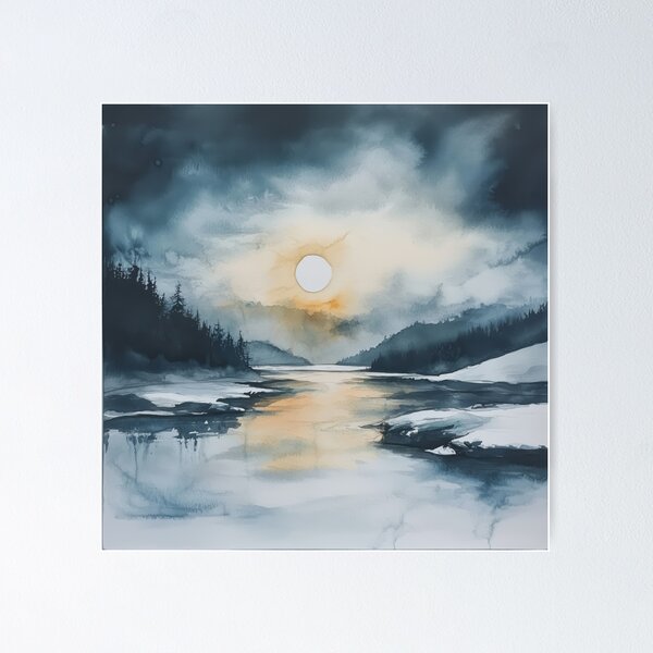 Item preview, Nordic Moon over Water designed and sold by Ford House Gallery.