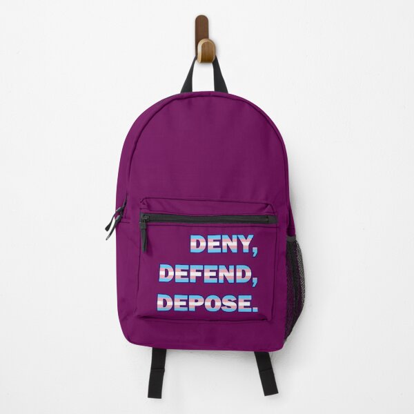 Item preview, Deny, Defend, Depose. Trans Flag  designed and sold by Prettykitty420.