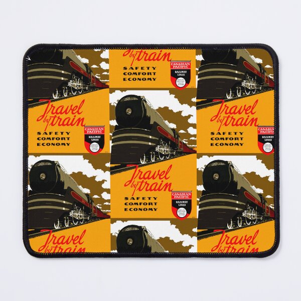 Item preview, Vintage Travel: Canadian Pacific Railway Art Deco Poster designed and sold by Styled Vintage.