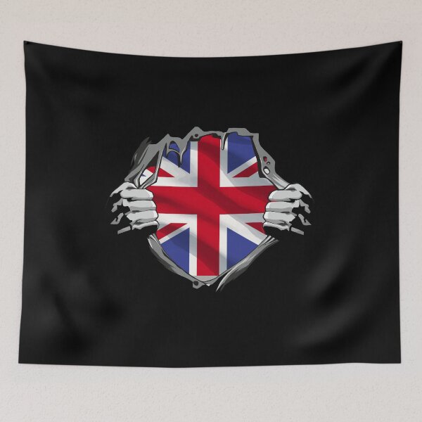 Item preview, Union Jack Ripped Style UK Pride Tee designed and sold by ankarsdesign.