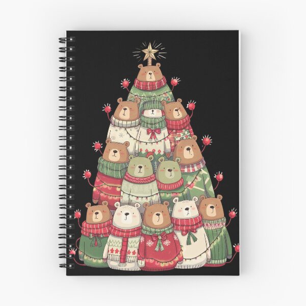 Item preview, Ugly Sweater Cute Cozy Winter Bear Christmas Tree  designed and sold by zenpatterns.