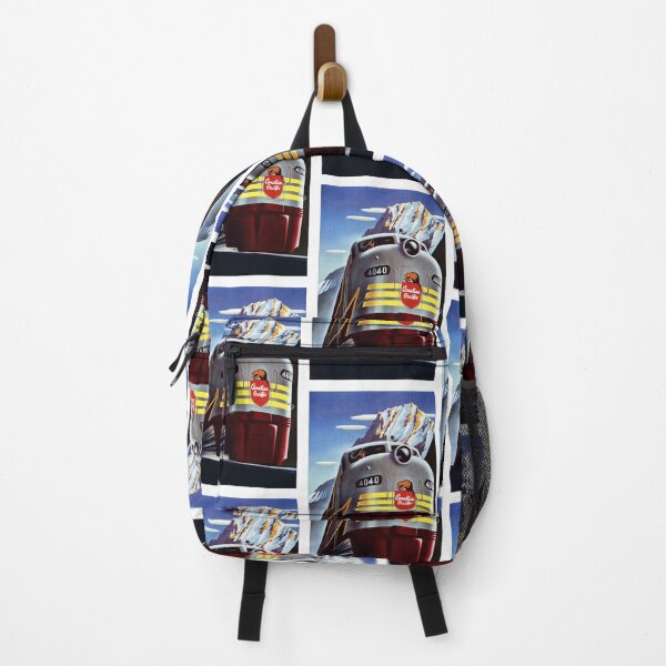 Item preview, Vintage Travel: Canadian Pacific Railway Mountain Art Deco Poster designed and sold by Styled Vintage.