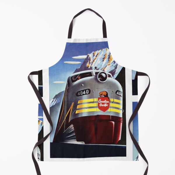 Item preview, Vintage Travel: Canadian Pacific Railway Mountain Art Deco Poster designed and sold by Styled Vintage.