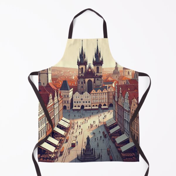 Item preview, Prague Old Town Square Minimalism Art Style designed and sold by artofuniverse.