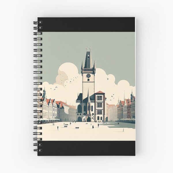 Item preview, Prague Old Town Square Minimalism Art Style designed and sold by artofuniverse.