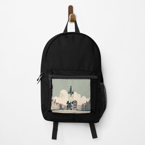 Item preview, Prague Old Town Square Minimalism Art Style designed and sold by artofuniverse.