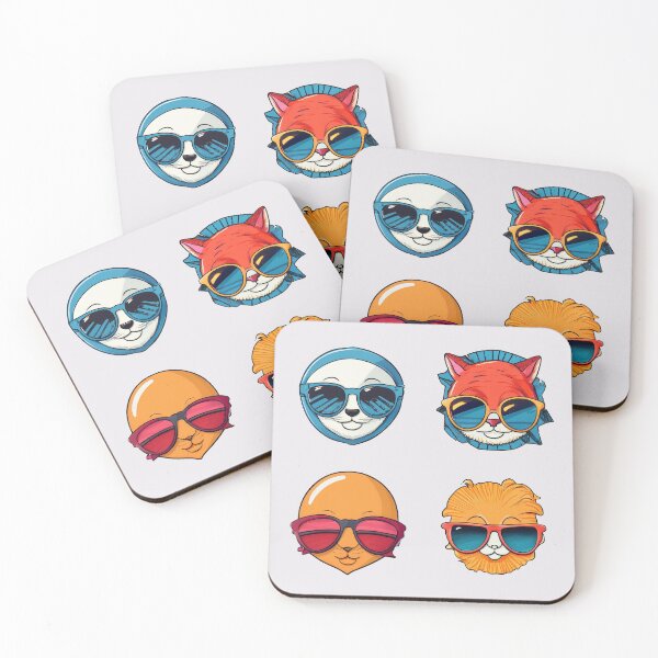 Item preview, Cool Animals Sunglasses | Sticker Pattern | Retro Collection designed and sold by monkeybusiness.pt.