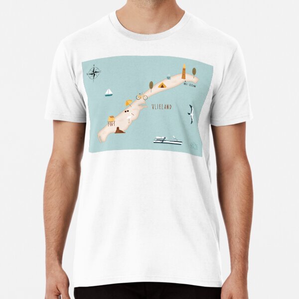Item preview, Illustrated map of Vlieland designed and sold by ymkesinfogr.