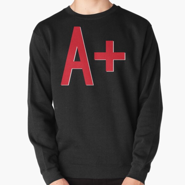 A+ Blood Type Pullover Sweatshirt