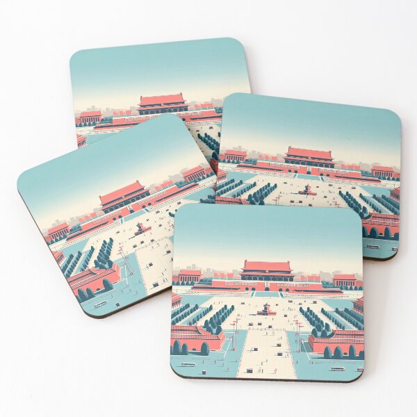 Item preview, Tiananmen Square Minimalism Art Style designed and sold by artofuniverse.