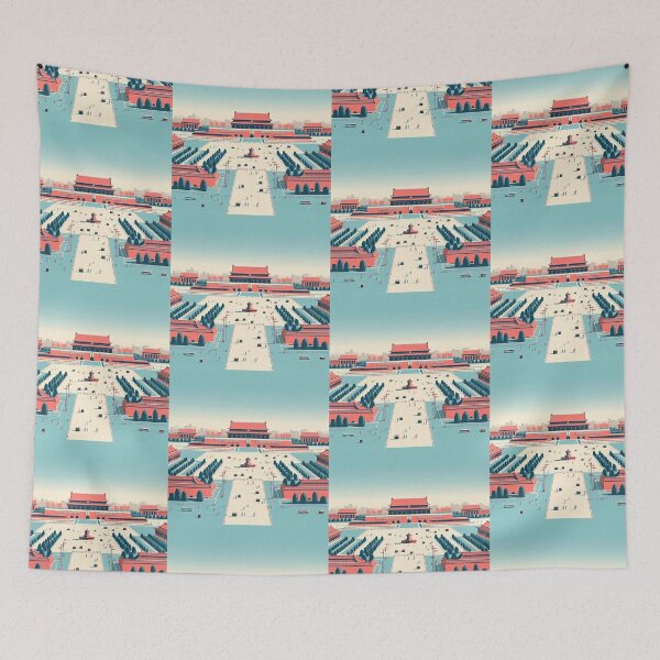 Item preview, Tiananmen Square Minimalism Art Style designed and sold by artofuniverse.