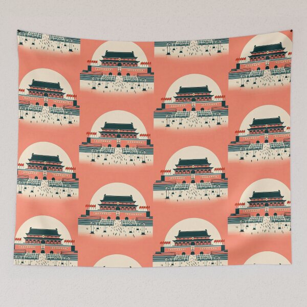 Item preview, Tiananmen Square Minimalism Art Style designed and sold by artofuniverse.