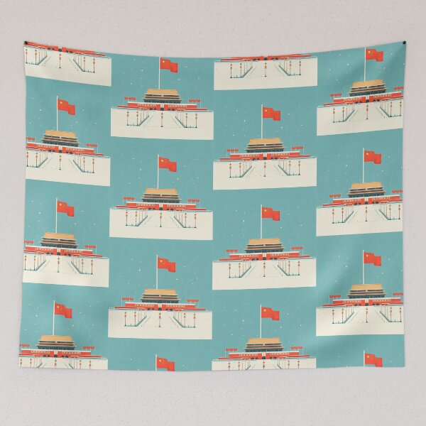 Item preview, Tiananmen Square Minimalism Art Style designed and sold by artofuniverse.
