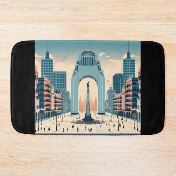 Item preview, Zocalo Square Minimalism Art Style designed and sold by artofuniverse.