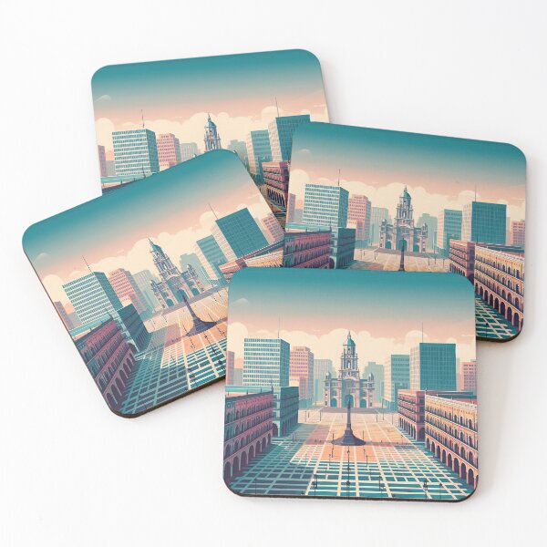 Item preview, Zocalo Square Minimalism Art Style designed and sold by artofuniverse.