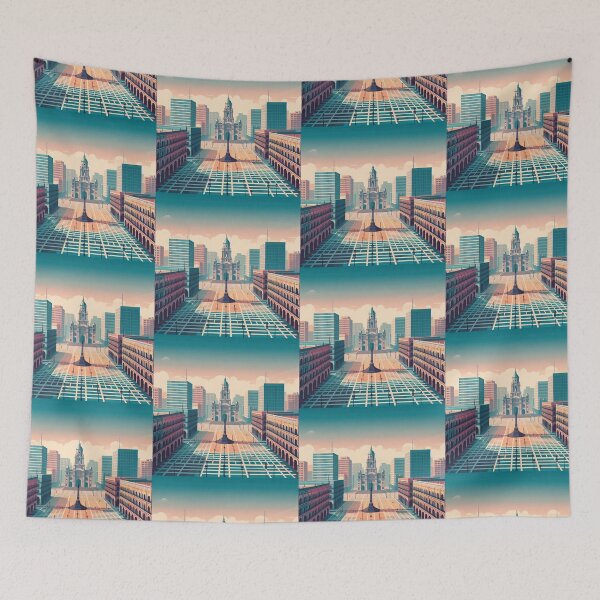 Item preview, Zocalo Square Minimalism Art Style designed and sold by artofuniverse.
