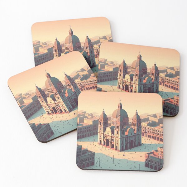 Item preview, Zocalo Square Minimalism Art Style designed and sold by artofuniverse.
