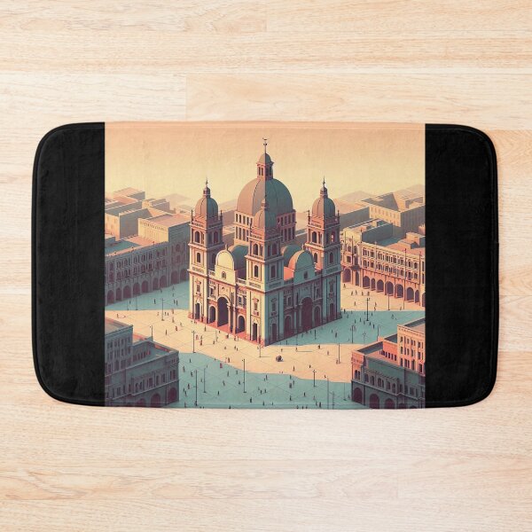 Item preview, Zocalo Square Minimalism Art Style designed and sold by artofuniverse.